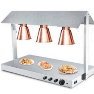 food warmer with lamp (triple - rose gold)