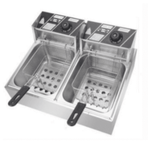 double electric deep fryer 8L
