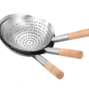 wooden handle rice strainer