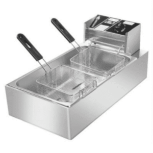 double basket electric deep fryer
