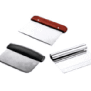 ss wooden plastic dough scrapper