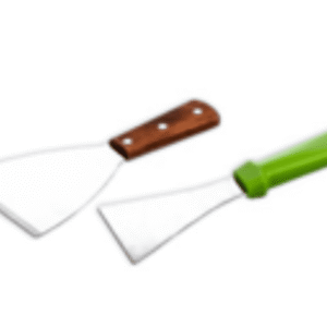 plastic & wooden scrapper